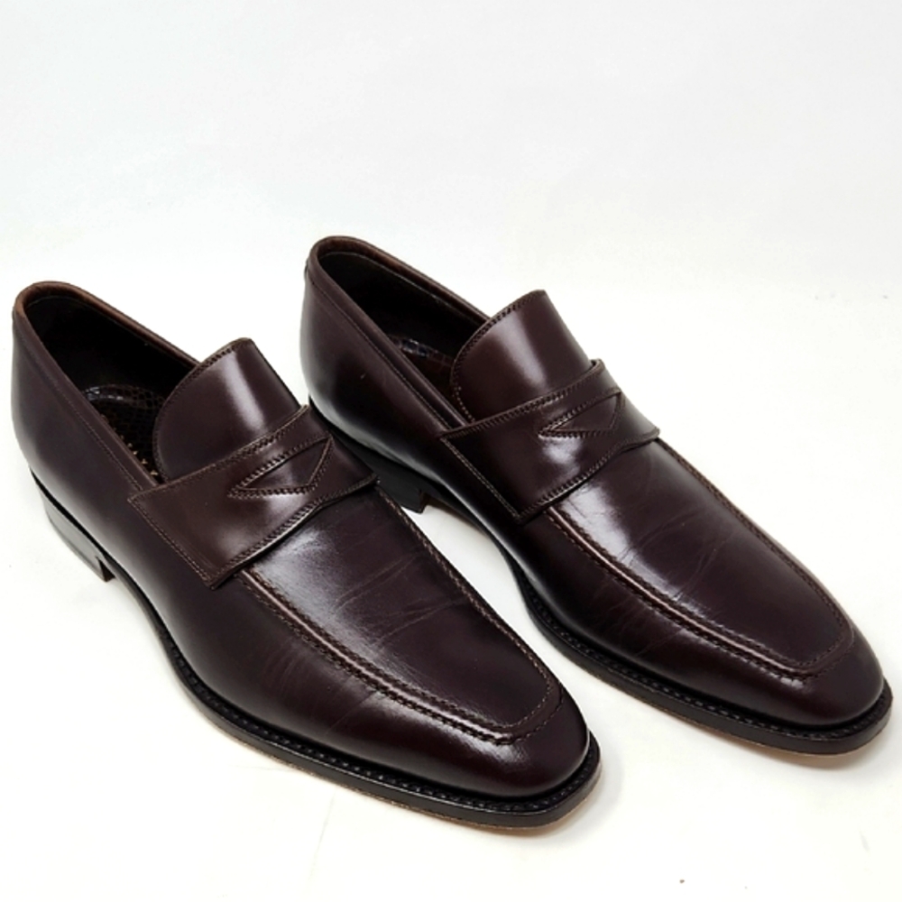 Canali Brown Leather Loafers Sleek Style